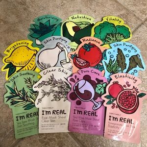 Collection of TonyMoly Face Mask Sheets